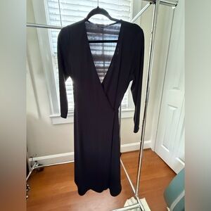 Banana Republic Black Wrap Dress